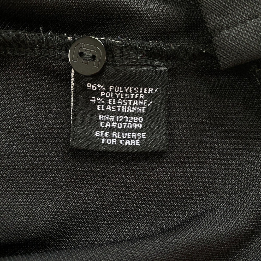 Travis Mathew Polo Shirt Mens Large Winged Solid Black Logo Pocket Short Sleeve - Picture 12 of 14